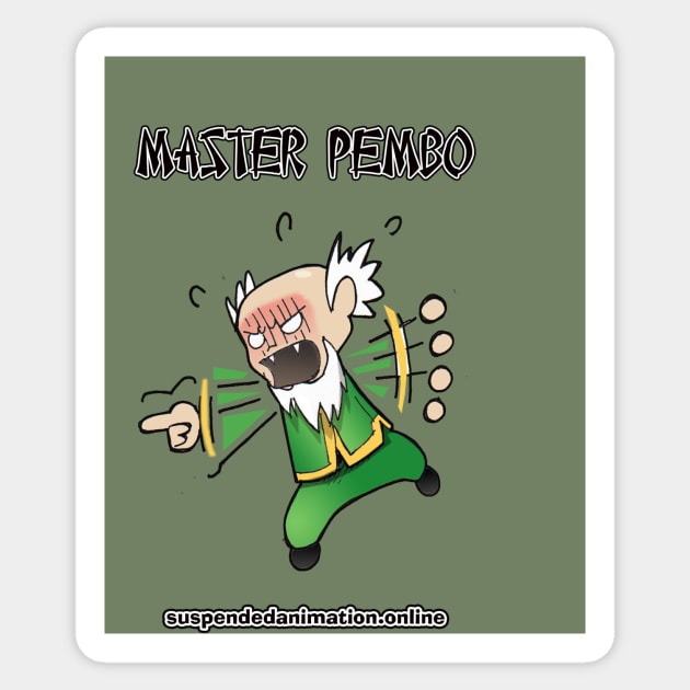 Master Pembo - Angry Chibi Sticker by tyrone_22